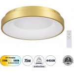 GloboStar Salem ���������� ������ ���������-������ Led Cct 75W 8625lm 120� Ac 220-240V - �������� �������� ���� ���������������� All In One ����� 6000k+������ 4500k+����� 2700k Dimmable �45cm - ����� ��������� - 3 Years Warranty - (61235)