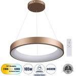 GloboStar Salem �������� ���������� ������ ���������-������ Led Cct 105W 12075lm 120�Ac 220-240V - �������� �������� ���� ���������������� AIO ����� 6000k+������ 4500k+����� 2700k Dimmable �60cm - ���� ������� - 3 Years Warranty - (61248)