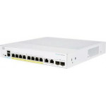 Cisco Network Switch Managed L2/L3 Gigabit Ethernet (10/100/1000) Silver - (CBS250-8P-E-2G-EU)