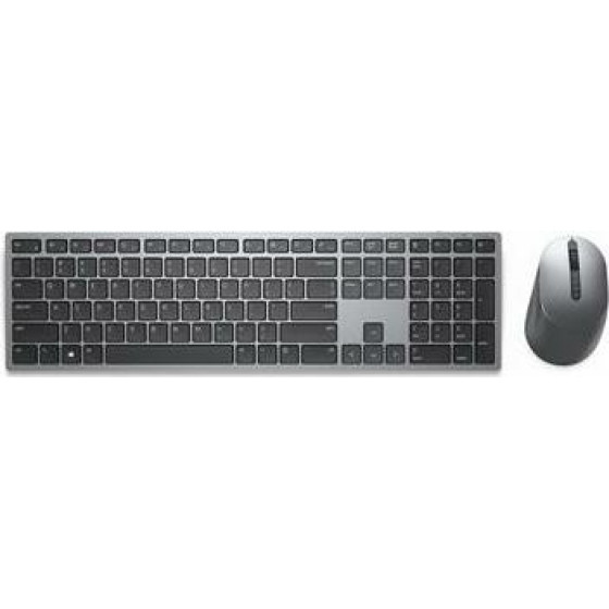 Dell KM7321W Keyboard Rf Wireless + Bluetooth Qwerty Us International Grey, Titanium - (580-AJQJ)