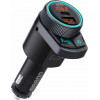 Akai Fm Transmitter ��� ��������� �� Bluetooth, Fast Charge Usb & Usb Type-C, Led ��� Hands Free �� Noise Cancellation - (FMT-80BT)