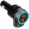 Akai Fm Transmitter ��� ��������� �� Bluetooth, Fast Charge Usb & Usb Type-C, Led ��� Hands Free �� Noise Cancellation - (FMT-80BT)