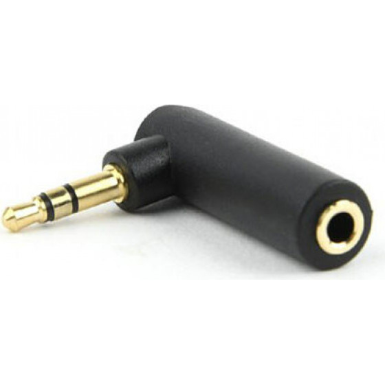 Cablexpert 3.5MM Stereo Audio Right Angle Adapter 90� - (A-3.5M-3.5FL)