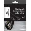 Cablexpert Right Angle 3,5MM Stereo Audio Cable 1,8M - (CCAP-444L-6)