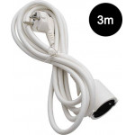 Lamtech Extension Cord With Children Protection 3M White - (LAM111900)