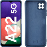 Idol 1991 ���� Samsung A22 5G A226 6.6'' Velvet Tpu 4 Side Full Camera Protection BLUE - (5205308312021)