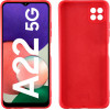 Idol 1991 ���� Samsung A22 5G A226 6.6'' Velvet Tpu 4 Side Full Camera Protection RED - (5205308312038)