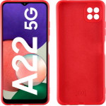 Idol 1991 ���� Samsung A22 5G A226 6.6'' Velvet Tpu 4 Side Full Camera Protection RED - (5205308312038)