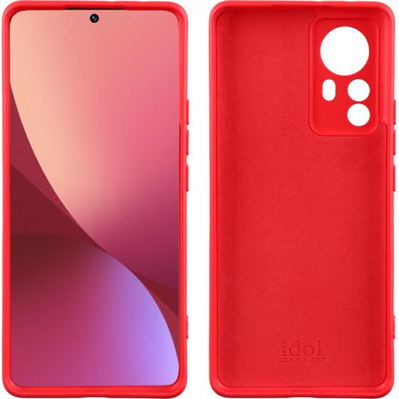 Idol 1991 ���� Xiaomi 12 Pro 6.73'' Velvet Tpu 4 Side Full Camera Protection RED - (5205308312212)