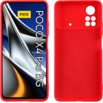 Idol 1991 ���� Xiaomi Poco X4 Pro 5G 6.67'' Velvet Tpu 4 Side Full Camera Protection RED - (5205308312304)