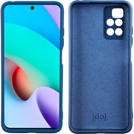 Idol 1991 ���� Xiaomi Redmi 10/Redmi 10 2022 6.5'' Velvet Tpu 4 Side Full Camera Protection BLUE - (5205308312328)