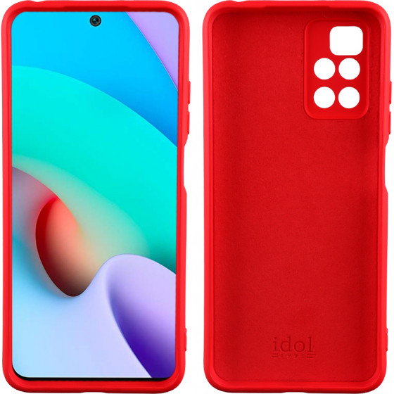 Idol 1991 ���� Xiaomi Redmi 10/Redmi 10 2022 6.5'' Velvet Tpu 4 Side Full Camera Protection RED - (5205308312335)