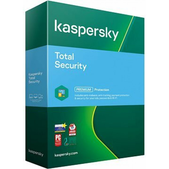 Kaspersky Total Security 2021 3us 1Y Box - (KL1949O5CFS-21MSB)