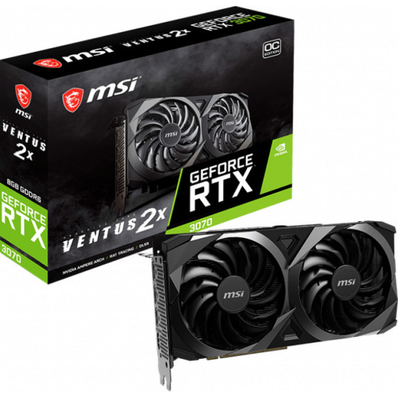 MSI Rtx 3070 Ventus 2X 8G Oc Lhr - (912-V390-475)