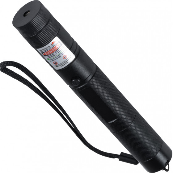 GloboStar ������ ���������������� Laser Pointer 5Mw Class 3 Dot Zoom �� Extra ������ ��� Dot Effects �� �������� 18650 Li-Ion 4800mAh & �������� - ������� 532nm �2.2 x �15cm - (78997)