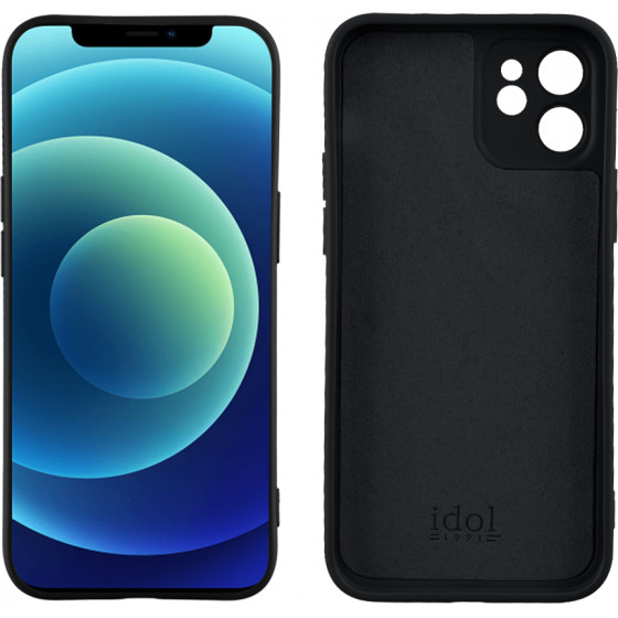 Idol 1991 ���� Iphone 12 6.1'' Velvet Tpu 4 Side Full Camera Protection BLACK - (5205308311246)
