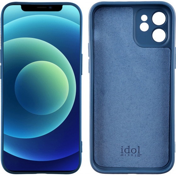 Idol 1991 ���� Iphone 12 6.1'' Velvet Tpu 4 Side Full Camera Protection BLUE - (5205308311253)