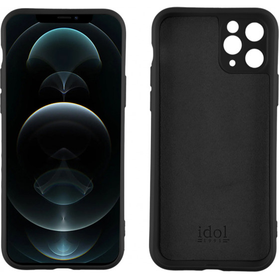 Idol 1991 ���� Iphone 12 Pro Max 6.7'' Velvet Tpu 4 Side Full Camera Protection BLACK - (5205308311338)