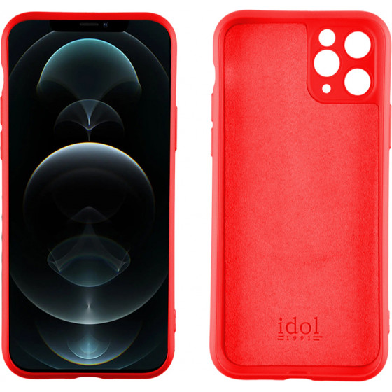 Idol 1991 ���� Iphone 12 Pro Max 6.7'' Velvet Tpu 4 Side Full Camera Protection RED - (5205308311352)