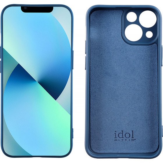 Idol 1991 ���� Iphone 13 Mini 5.4'' Velvet Tpu 4 Side Full Camera Protection BLUE - (5205308311406)