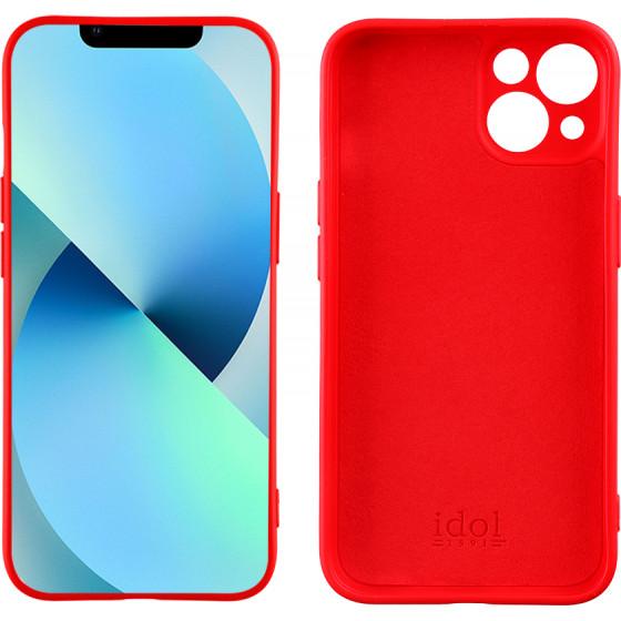 Idol 1991 ���� Iphone 13 Mini 5.4'' Velvet Tpu 4 Side Full Camera Protection RED - (5205308311413)