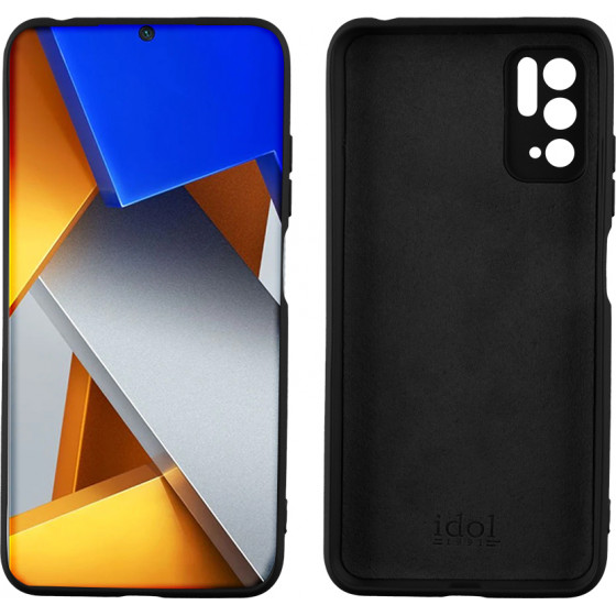 Idol 1991 ���� Xiaomi Poco M3 Pro 4G/Poco M3 Pro 5G 6.5'' Velvet Tpu 4 Side Full Camera Protection BLACK - (5205308312229)