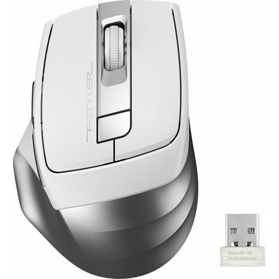 A4 Tech Fstyler �������� ������� FG35 Wireless 2.4G Mouse 1000/1600/2000 Dpi Silver GR