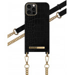 Ideal Of Sweden ���� ������ Iphone 12/12 Pro Jet Black Croco - (IDNCSS20-I2061-207)