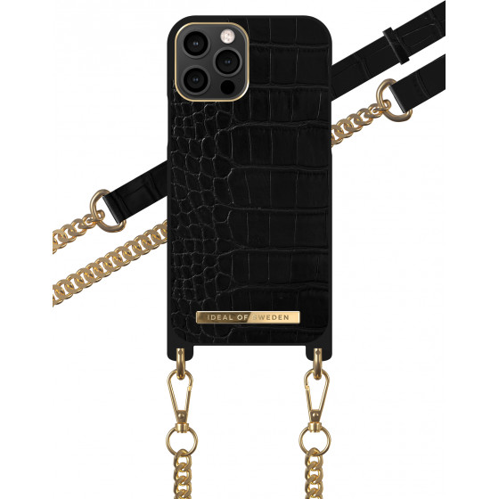 Ideal Of Sweden ���� ������ Iphone 12/12 Pro Jet Black Croco - (IDNCSS20-I2061-207)