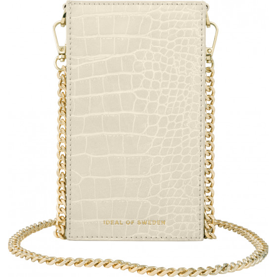 Ideal Of Sweden �������� Ella Phone Pouch Cream Beige Croco - (IDPPSS21-275)