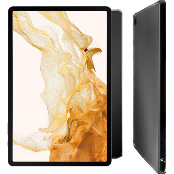 Volte-Tel ���� Samsung Tab S8+ X800/Tab S8+ Lte X806 12.4'' Silicon Deluxe Tpu Camera Guard BLACK - (5205308312571)