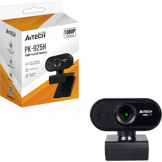 A4 Tech Usb 2.0 Web Camera PK-925H Full Hd 1080P 50HZ �� ��������� Black GR