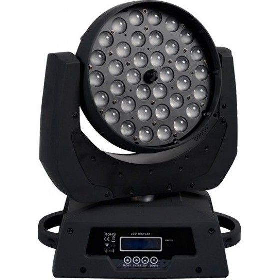 GloboStar ��������� ��������� ������ Artemis Zoom Wash Pro 10�-60� 36*10 Watt Cree Led Rgbw 360W 230V DMX512 - (51116)