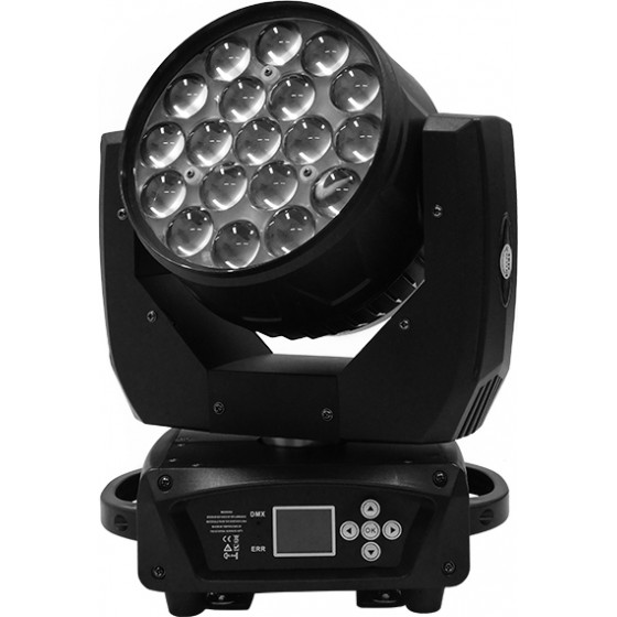 GloboStar ��������� ��������� ������ Helios Hawkeye 1 Bee Eye Pro 4in1 Beam - Wash - Z��� 4�-60� 19*12 Watt Osram Led Rgbw 300W 230V DMX512 - (51152)
