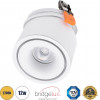 GloboStar OMEGA-R ������� Led Spot Downlight Trimless �10cm 12W 1500lm 36� Ac 220-240V IP20 �10 x �8.2cm - ��������� - ����� - ����� ����� 2700K - Bridgelux Cob - 5 Years Warranty - (60295)