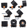 GloboStar OMEGA-R ������� Led Spot Downlight Trimless �10cm 12W 1560lm 36� Ac 220-240V IP20 �10 x �8.2cm - ��������� - ����� - ������ ����� 4500K - Bridgelux Cob - 5 Years Warranty - (60296)