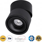 GloboStar OMEGA-S ����������� Led Spot Downlight �10cm 12W 1500lm 36� Ac 220-240V IP20 �10 x �10.5cm - ��������� - ����� - ����� ����� 2700K - Bridgelux Cob - 5 Years Warranty - (60301)