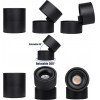 GloboStar OMEGA-S ����������� Led Spot Downlight �10cm 12W 1500lm 36� Ac 220-240V IP20 �10 x �10.5cm - ��������� - ����� - ����� ����� 2700K - Bridgelux Cob - 5 Years Warranty - (60301)