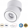 GloboStar OMEGA-S ����������� Led Spot Downlight �10cm 12W 1560lm 36� Ac 220-240V IP20 �10 x �10.5cm - ��������� - ����� - ������ ����� 4500K - Bridgelux Cob - 5 Years Warranty - (60298)