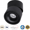 GloboStar OMEGA-S ����������� Led Spot Downlight �10cm 12W 1560lm 36� Ac 220-240V IP20 �10 x �10.5cm - ��������� - ����� - ������ ����� 4500K - Bridgelux Cob - 5 Years Warranty - (60300)
