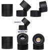 GloboStar OMEGA-S ����������� Led Spot Downlight �10cm 12W 1560lm 36� Ac 220-240V IP20 �10 x �10.5cm - ��������� - ����� - ������ ����� 4500K - Bridgelux Cob - 5 Years Warranty - (60300)