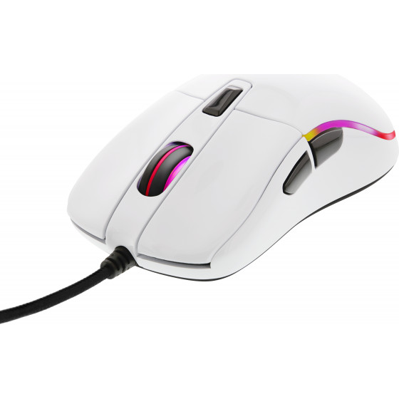 Deltaco Gaming ��������� Optical ������� 5000 DPI RGB USB ����� - (GAM-085-W)