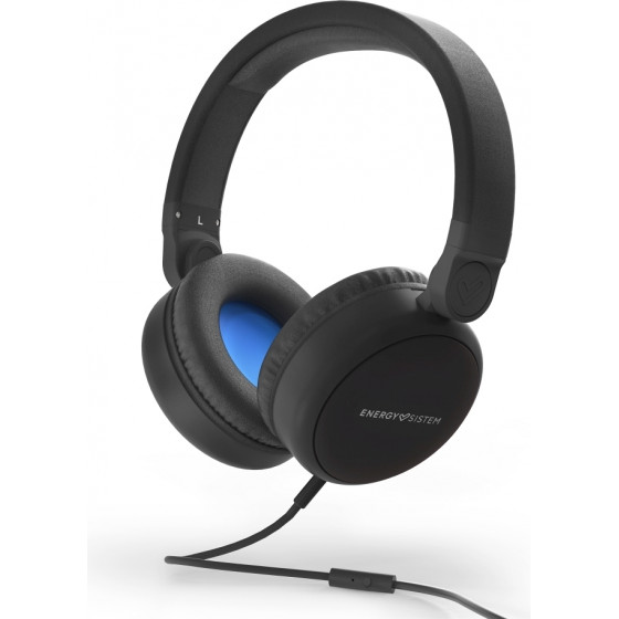 Energy Sistem Headphones Style 1 Talk Midnight Black - (448814)