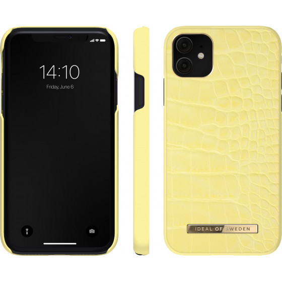 Ideal Of Sweden Atelier Case ��� iPhone 11/XR Lemon Croco - (IDACSS21-I1961-263)