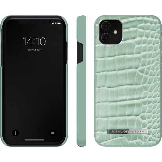 Ideal Of Sweden Atelier Case ��� iPhone 11/XR Mint Croco - (IDACSS21-I1961-261)