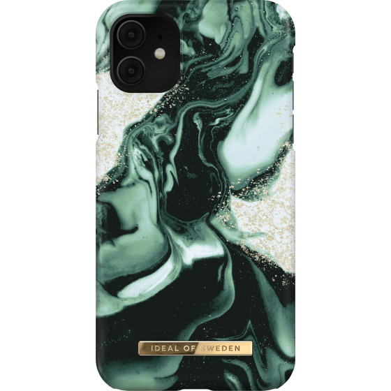 Ideal Of Sweden ���� iPhone 11/XR Fashion Golden Olive Marble - (IDFCAW21-I1961-320)