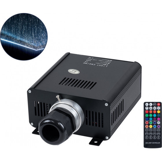 GloboStar ������ ������� ���� ����� ������� - Fiber Optic Light Machine Single Head Led 45W Ac 220-240V �� �������� ����������� Rf 2.4GHz �14 x �26 x �8.5cm Rgbw - 2 Years Warranty - (79612)