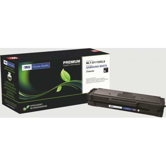Micro Solutions Enterprises MSE Samsung Laser Toner And Drum MLT-D111S Black 1k - (M2070-MSE)