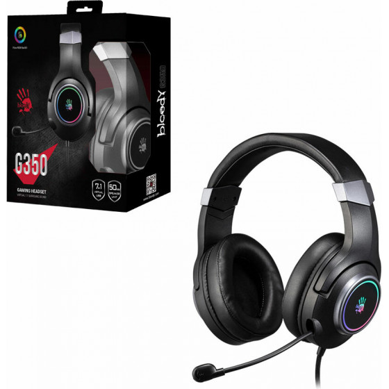Bloody Stereo Usb ��������� ��������� G350 Wired Rgb Headphones Black GR