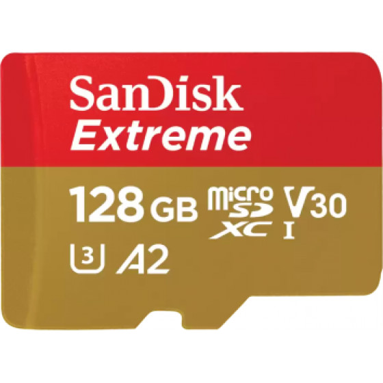 Sandisk Extreme Microsdxc 128GB + Sd Adapter + 1 Year Rescuepro Deluxe